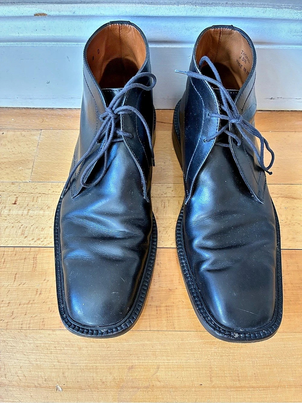 Coach Thomas J516 Leather Chukka Boots Black US 8 D